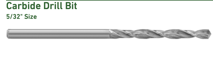 5/32" Carbide Drill Bit